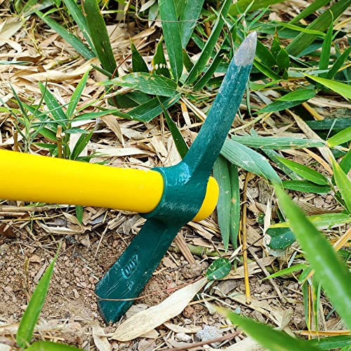 ZEONHEI Pick Mattock Hoe Heavy Duty, Gardening Hand Pick with 15 Inch