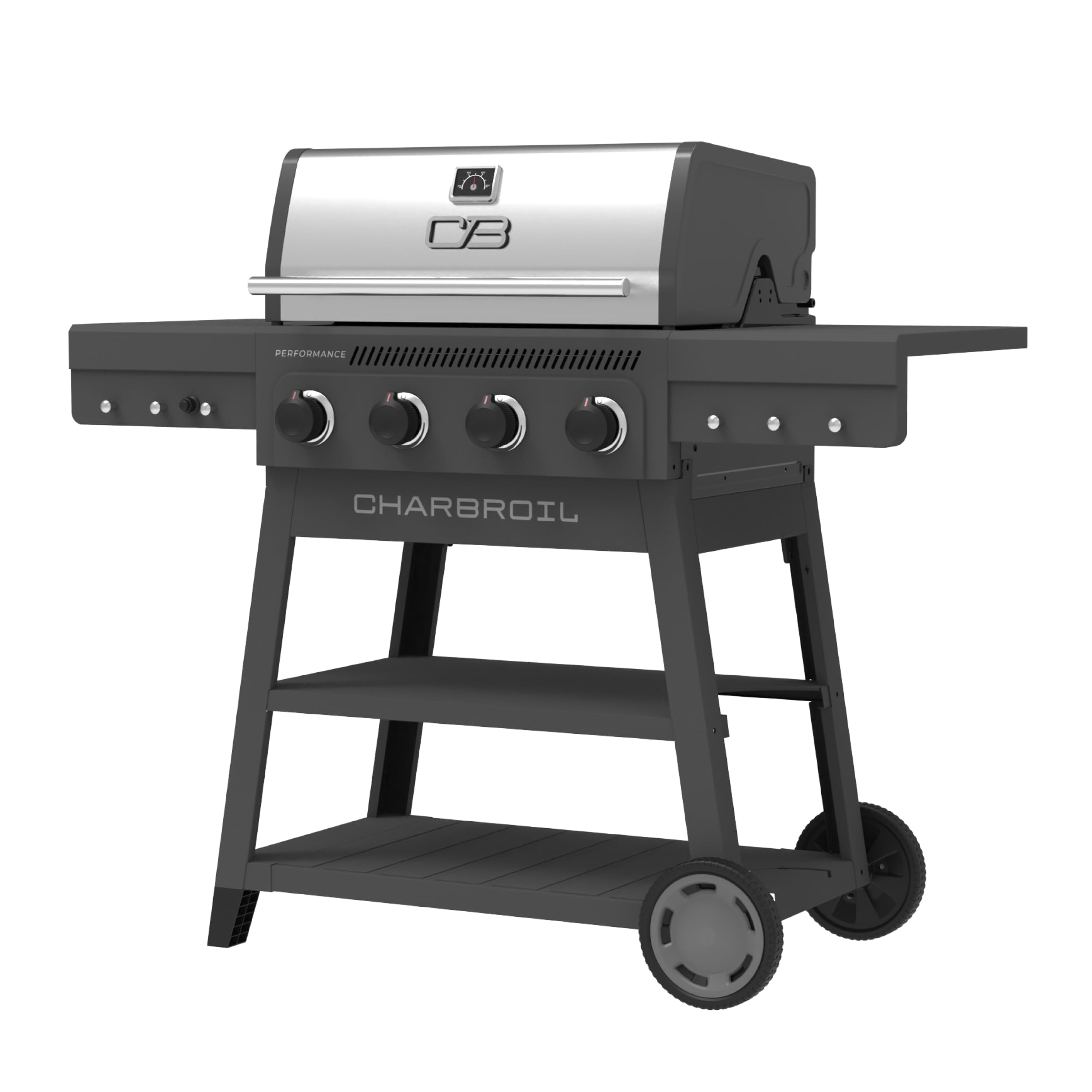 Charbroil Performance Series 4-Burner Gas Grill Cart, Gray - 463253825 Image
