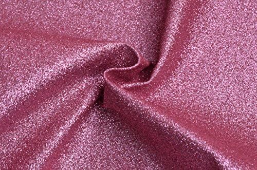 Faux Leather Fabric, Glitter Leather for Wallets Purses Bag Making, Shiny Headwear Decorateor, Cell Phone Covers, Jewelry Making Leather Fabric,54'' Wide,sold By Half Yard (8 Pink)