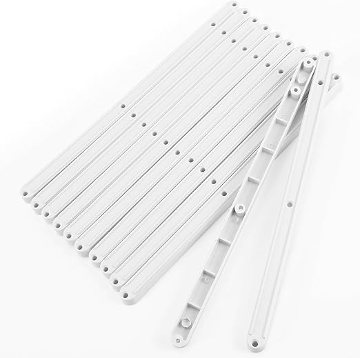 6 Pairs of Plastic Rail Drawer Runners for 17mm Grooved Drawers 300mm