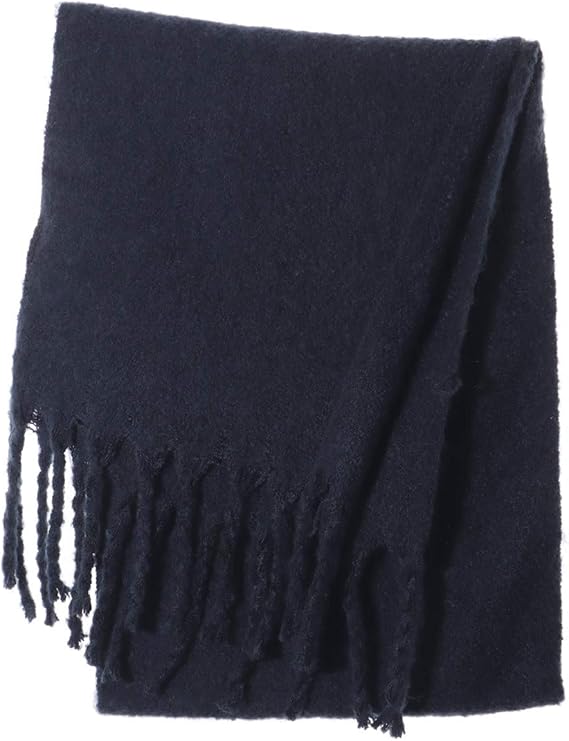 Amazon マフラー レディース 大判 無地 太フリンジ ストール ボリューム 秋冬 ふわふわ 暖か 防寒 厚手 ショール マフラー 通販