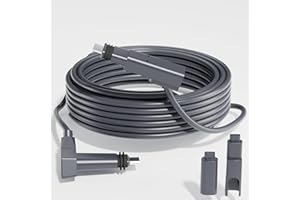 Klutchtech Starlink Cable 75FT for Standard Actuated Gen 2, Starlink Replacement Cable for Rectangular Satellite V2 Waterproof Gray (75FT/23M)