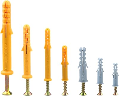 Lemiyoo 270 Pcs Screws and Wall Plugs Set M5-M10 Heavy Duty Expansion Anchors
