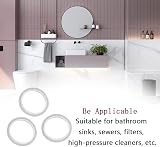 WUTUDMAI 4Pcs Clear Rubber O-Rings Seal Gasket for Pop Up Sink Drain Plug view 8