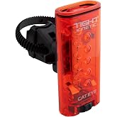 CATEYE Tight Kinetic Rear LED Bike Tail Light | Rear light with 360-degree visibility, five LEDs, three modes, and IPX7 waterproof rating