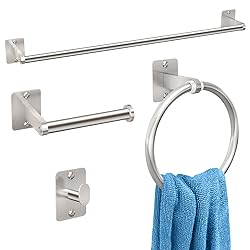 Brushed Nickel Bathroom Accessories Set, KLJKPA 4