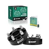 YHTAUTO 5x4.5 Hub Centric Wheel Spacers 1.5 Inch Compatible with Chrysler Dodge Models, 300, Challenger, Charger, Magnum, Tire Spacers M14x1.5 Studs, 71.5mm Hub Bore 5 Lug 2PCS Black