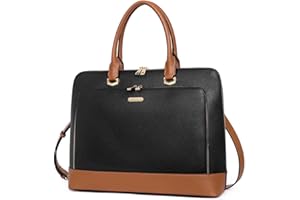CLUCI Leather Briefcase for Women 15.6 Inch Laptop Business Computer Ladies Stylish Work Handbags Shoulder Bag