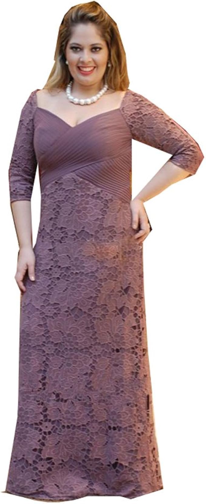 plus size light purple dress