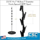 Clip Strip Chip Rack Display Stand 23.75" H Black 12 Clips Countertop Snack view 5
