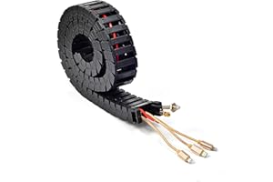 TFORVE Low Noise Drag Chain Cable Carrier Wire 18mmx37mm (H x W) for 3D Printer and CNC Machine,Inside and Outside Openable R28 High Quality Flexible Cable Chain