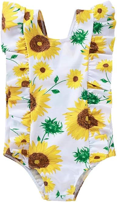 baby sunflower swimsuit