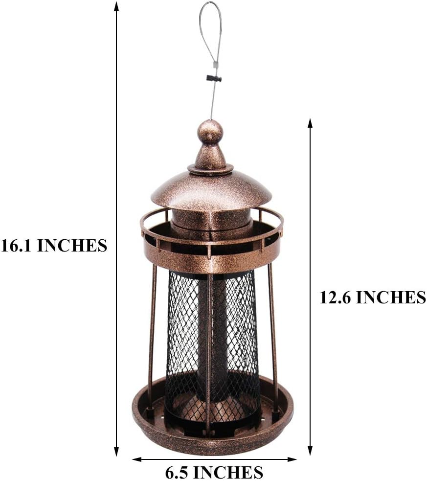 Twinkle Star Wild Bird Feeder Hanging for Garden Yard Outside Decoration, Lighthouse Shaped : Garden & Outdoor