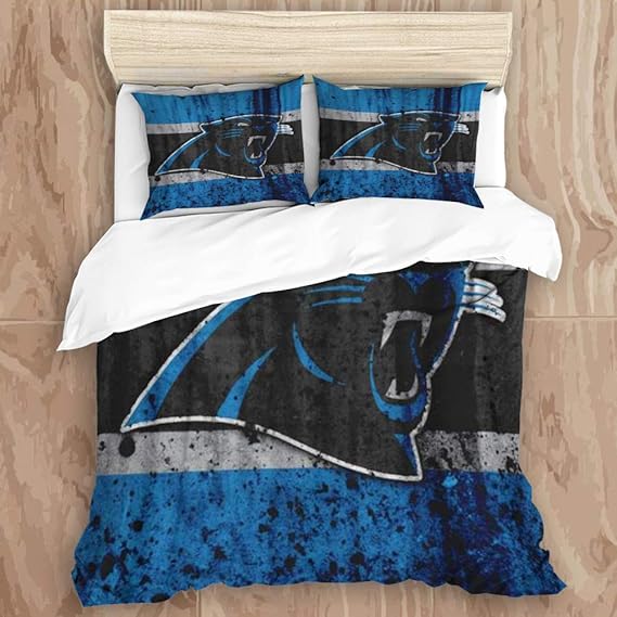 SUNTIG Bettwäsche-Set,Carolina City Panthers Grunge Fußball Kunststein