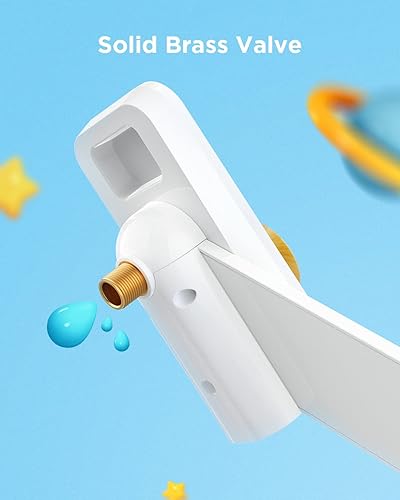 Ciays Bidet Attachment For Toilet Ultra-Slim Bidet Sprayer With Pressure Controls Non-Electric Dual Nozzles For Feminine/Posterior Wash, Bamboo/White - View #4