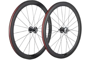 Queen Bike 50mm Carbon Fiber Track Wheel Matte Finish 3K Fixed Gear Wheelset with Cog