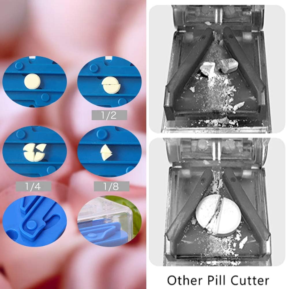 Diamerd Multiple Pill Cutter Crusher Splitter for Small or Large Big Pills 1/4 Round or Oblong Pills: Health & Personal Care
