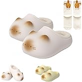 Cat Paw Print Shoes, Cute Cat Paw Print Fluffy Plush Wool Heightening Slippers, Anti-slip for Women