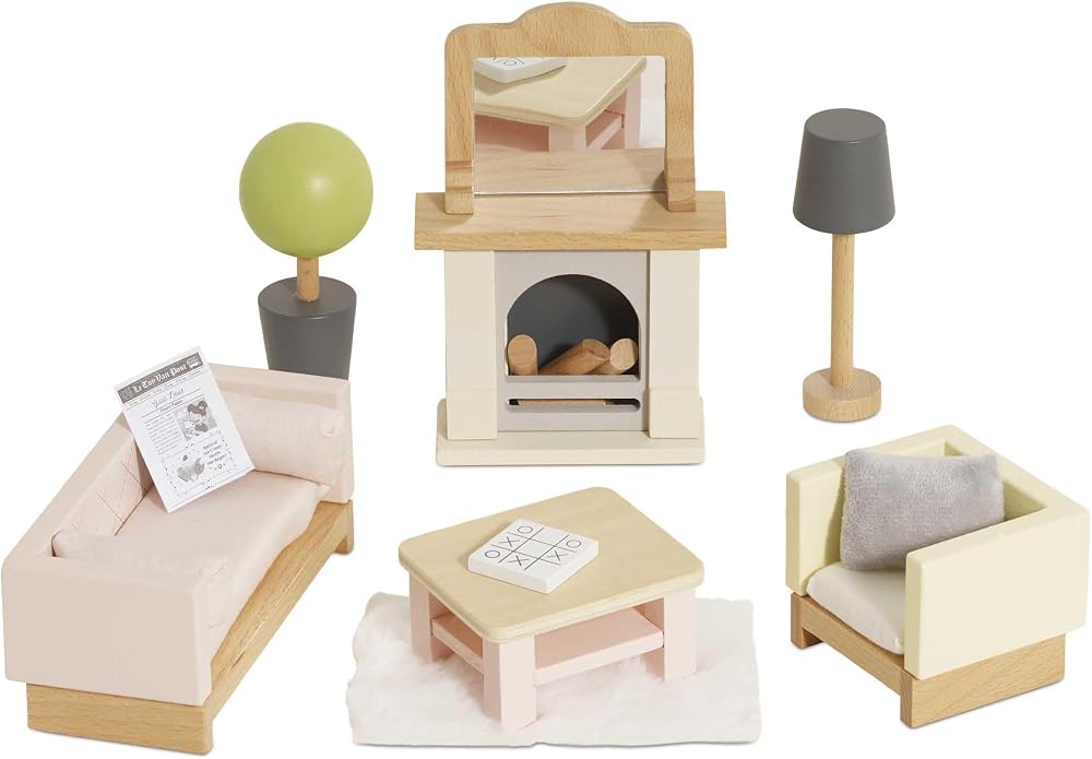 Le Toy Van Wooden Daisylane Sitting Room Furniture Set 10-15cm Dolls