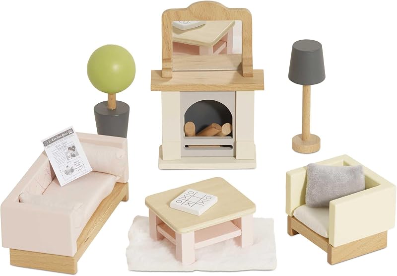Le Toy Van Wooden Daisylane Sitting Room Furniture Set 10-15cm Dolls