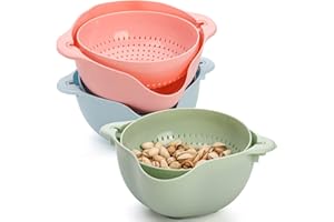 Yesland 3 Pack Nut Bowl Pistachio Bowl - Double Dish Pedestal Serving Snack Dish with Seeds Shell Storage for Pistachios, Che
