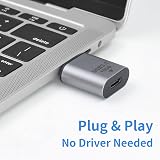 Duttek USB C Female to USB A Male Adapter 10Gbps USB 3.1 Gen 2 OTG Fast Charging view 3
