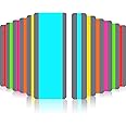 Zonon 12 Pieces Guided Reading Highlight Strips with 2 Sizes Colored Overlay Highlight Bookmarks for Children and Teacher Supply Guided(6 Standard Size and 6 Large Size)