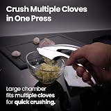 Gourmet Easy Garlic Press Stainless Steel Detachable Handle, No Peel view 3