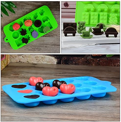 Chocolate Molds Silicone Candy Mold Hard Candy Silicone Gummy Molds Including Stars Hearts Dinosaurs Robots And Assorted Cute Designs Nonstick Bpa