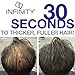 Infinity Hair Fibers for Thinning Hair (LIGHT BROWN) For Women & Men - 100% Undetectable Fibers - 15g Bottle - Completely Conceals Hair Loss in 15 Seconds