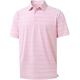 M MAELREG Boys Polo Shirt Short Sleeve Performance Moisture Wicking Dry fit Casual Striped Golf Shirts for Boys