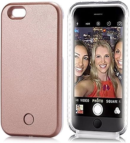 Neatday LED Lighted Selfie Phone Case for iPhone 6/6S Plus - Rose Gold