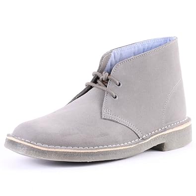 clarks mens grey boots