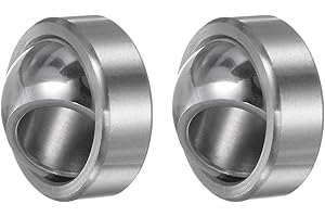 Kozelo 2 Pcs GEG15C Spherical Plain Bearing - [14.8mm x 30mm x 16mm] Pre-Lubricated Radial Spherical Plain Bearing, Chrome St