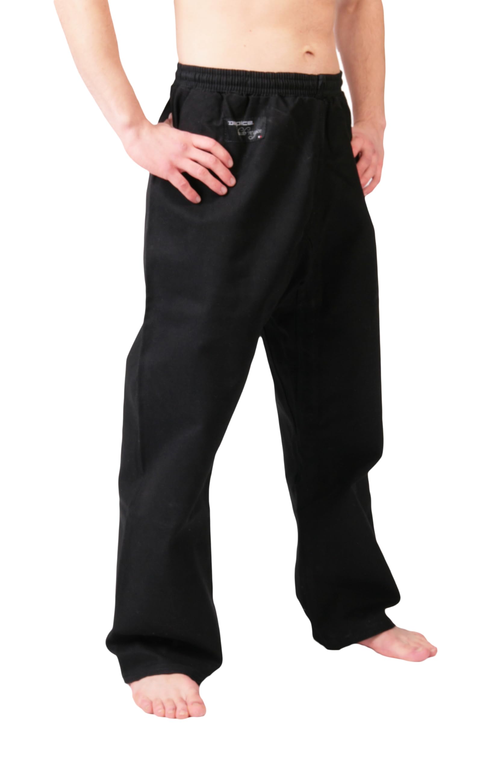 DEPICE Unisex - Adult Karate Trousers, Single Trousers, Black, 140 cm