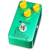 JOYO Vintage Overdrive Guitar Pedal, Smooth Overdrive Tone with RC4558 Chip for Electric Guitar, True Bypass (JF-01)