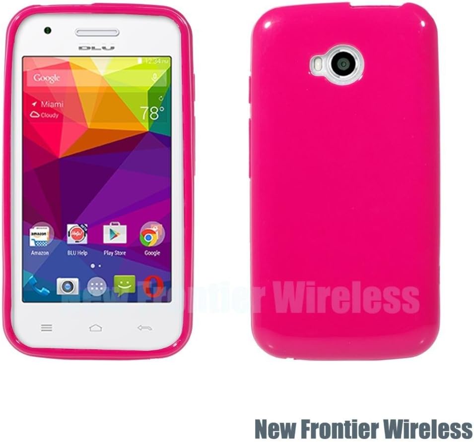 BLU Dash L (D050U) TPU Gel Rubber Soft Skin Silicone Protective Case Cover (TPU Pink)