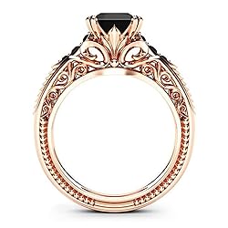 925 Sterling Silver Shiny Full Diamond Black
