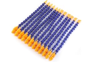 AYNEFY Loc-Line 1/4 Loc-Line 1/4 Water Oil Coolant Pipe, 12Pcs Water Oil Coolant Pipe Lathe Cnc Machine Flexible Coolant Pipe Hose Round Flat Nozzle Cooling Tube