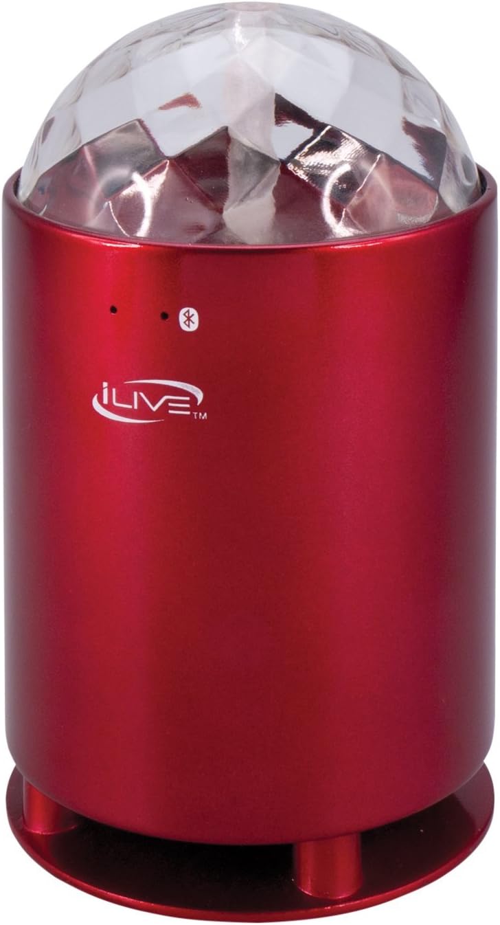 ilive portable bluetooth wireless speaker with led light effects