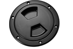 HEROFFIX 4 Inch Boat Inspection Deck Plate Hatch Marine Round Inspection Hatch Deck Plate with Detachable Cover Water Tight f