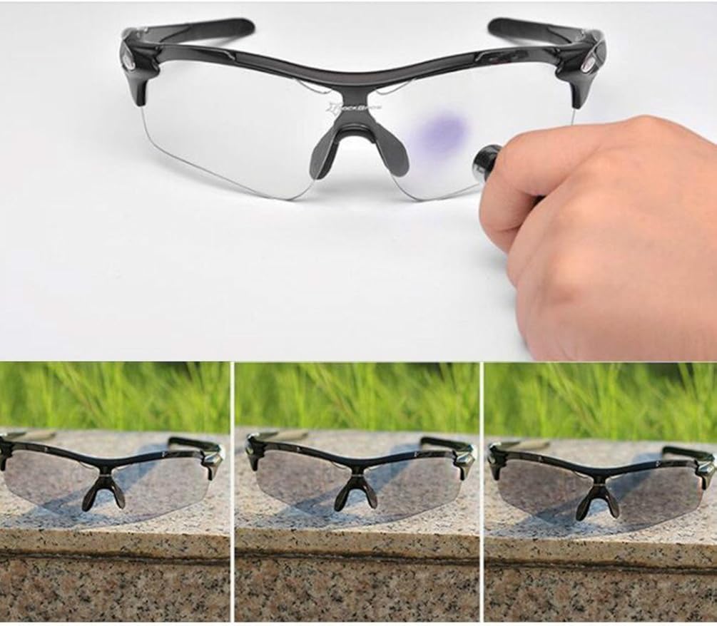 ROCKBROS Sports Sunglasses Cycling Glasses Photochromic Glasses for Mountain Bike Fishing Transparent PC Lenses UV400 Ultra Light Unisex - Image 4