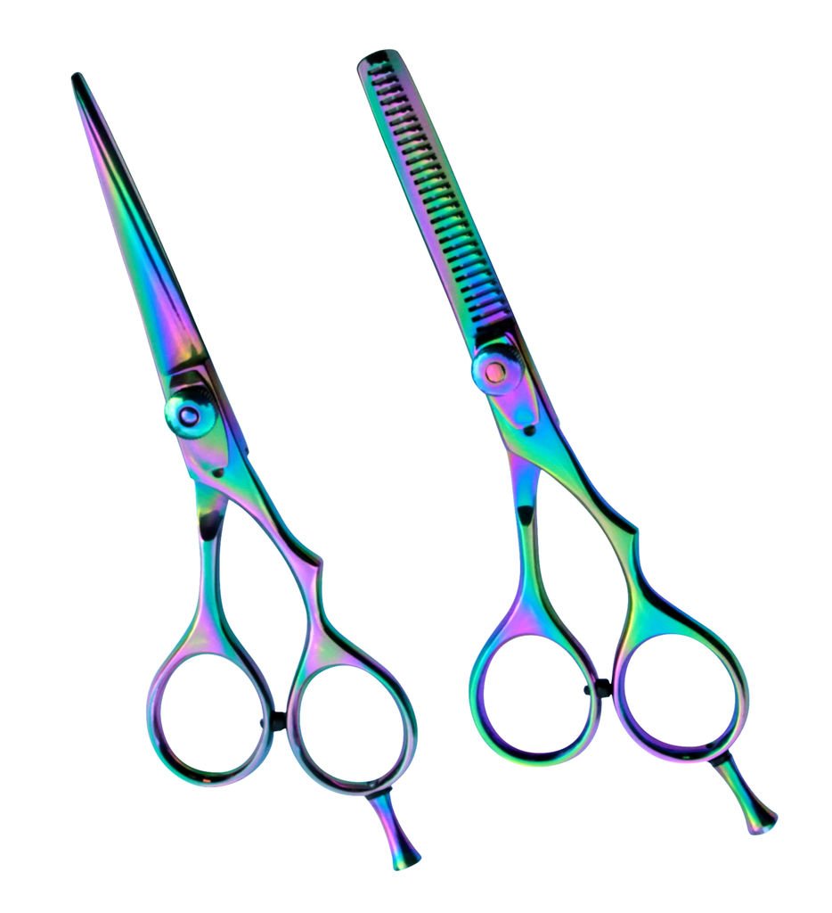 Hair Cutting Scissors Kits,6” Stainless Steel Hairdressing Shears Set Thinning Texturizing Scissors Professional Barber Salon Use or Home