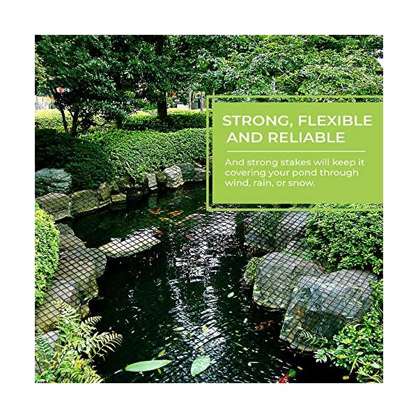 Anytime-Garden-4M-x-3M-POND-NET-COVER-Easy-Setup-Pool-and-Fishpond-Nylon-Netting-Protects-Fish-Ponds-and-Koi-from-Birds-and-Leaves-Durable-See-Through-Safety-Covers-Made-in-Europe Anytime Garden 4M x 3M POND NET COVER - Easy Setup Pool and Fishpond Nylon Netting Protects Fish, Ponds and Koi from…