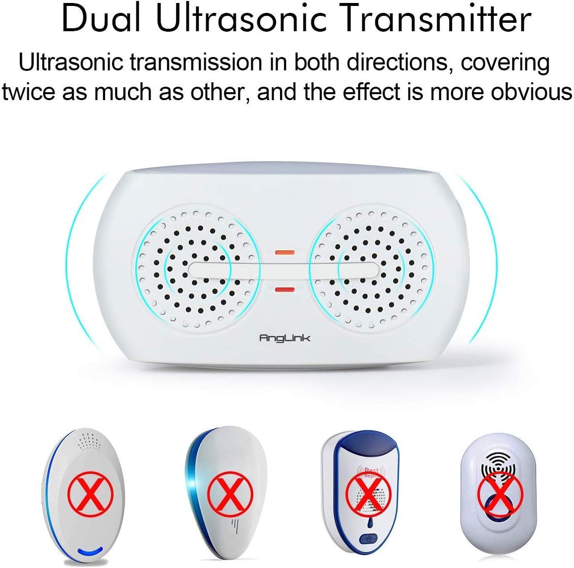 AngLink 2 x Ultrasonic Pest Repeller - Image 3