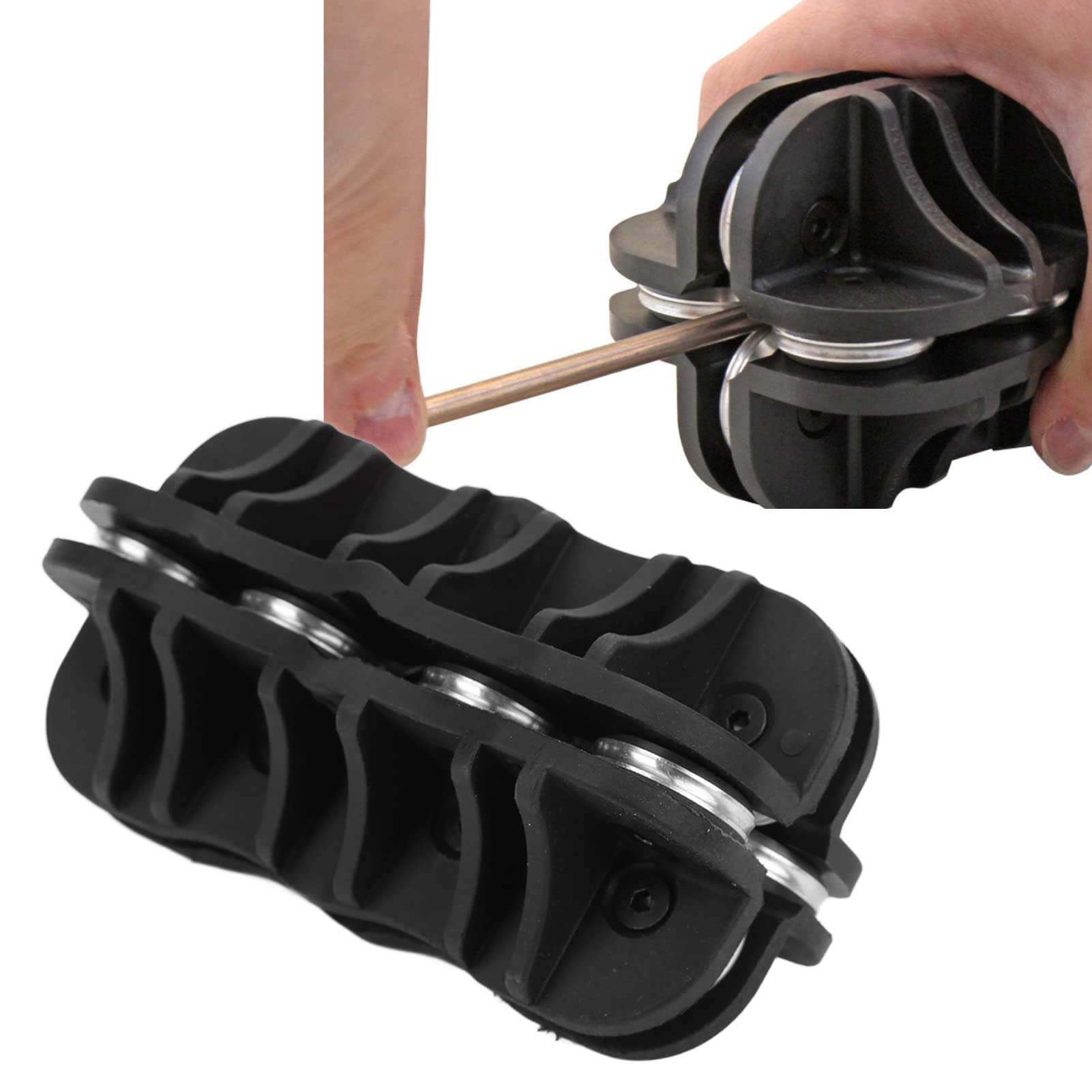 Akozon Handheld Tubing Straightener, 3/16in Handheld Tube Straightener Metal Tube Straightening Tool For Brake & Fuel Pipe Straight Tubing Tool