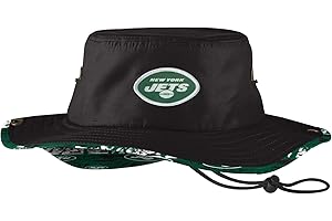 FOCO NFL Team Logo Solid Hybrid Sport Outdoor Sun Bucket Boonie Hat