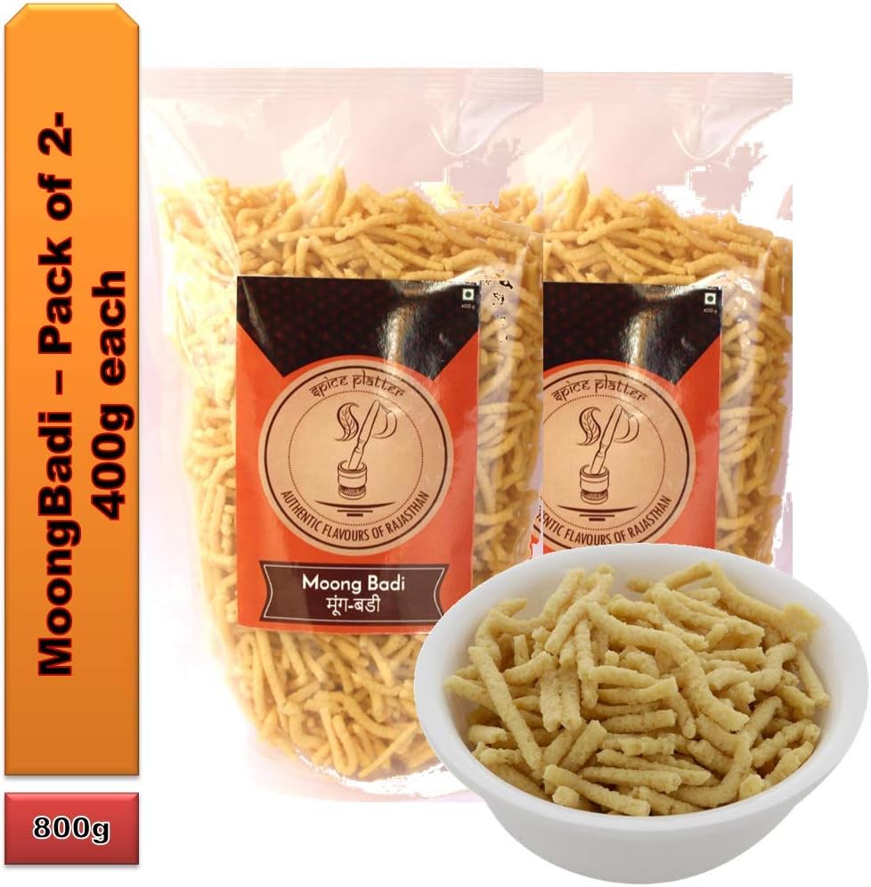 Spice Platter Special Hing Moongbadi || Mangodi || Moong Wadi || Mangori || Pack of 2-400g Each (800g)