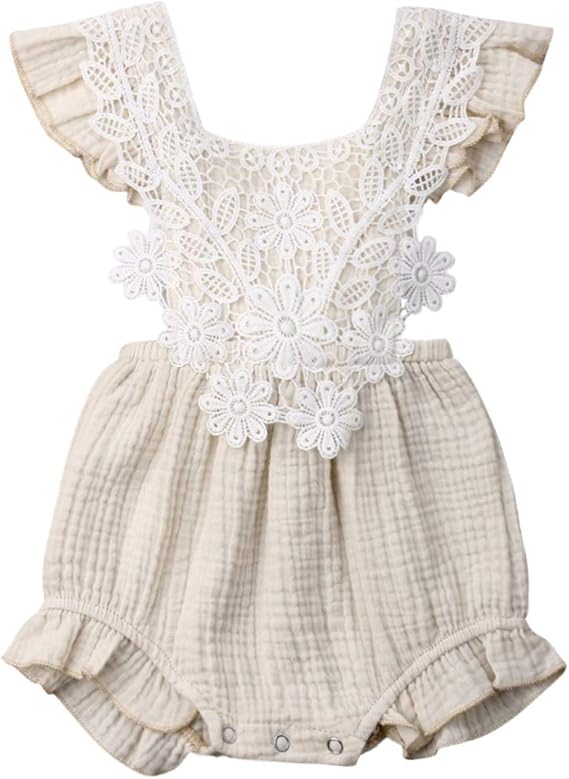 white lace off shoulder romper