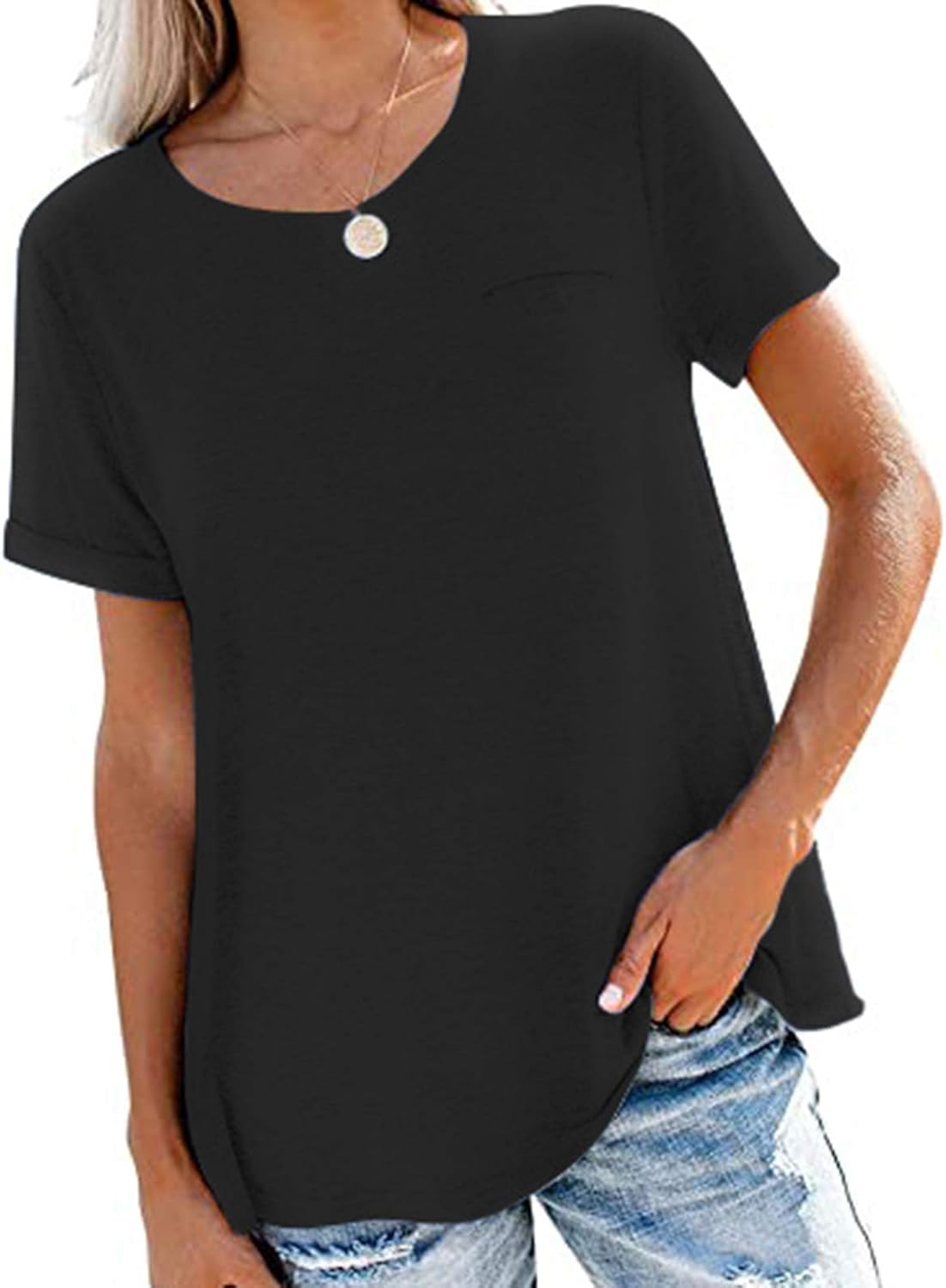 cute solid color shirts